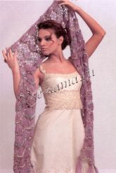 Ажурная шаль с волнами Ажурная шаль с волнами