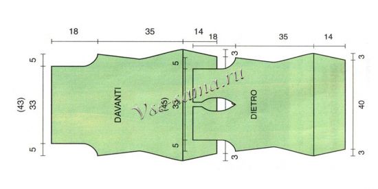Схема вязания туники «Зеленое яблоко» Схема вязания туники «Зеленое яблоко»