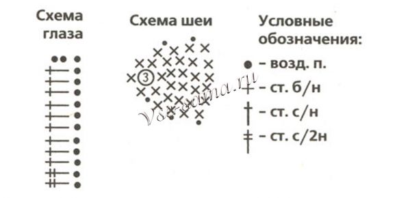 Схема вязания шапочки с  Схема вязания шапочки с