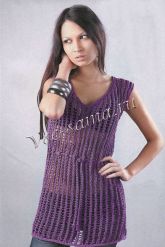Лиловая ажурная туника Лиловая ажурная туника