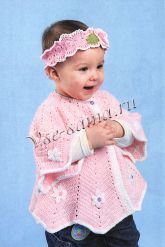 Пончо с цветочками Пончо с цветочками