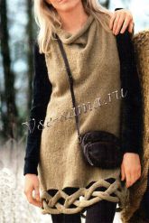 Туника с плетёной каймой Туника с плетёной каймой