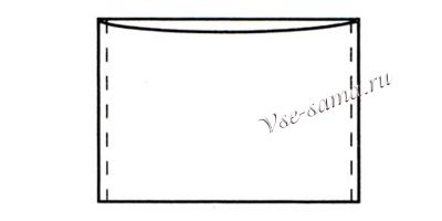 Схема зеленой сумочки с бантиками Схема зеленой сумочки с бантиками