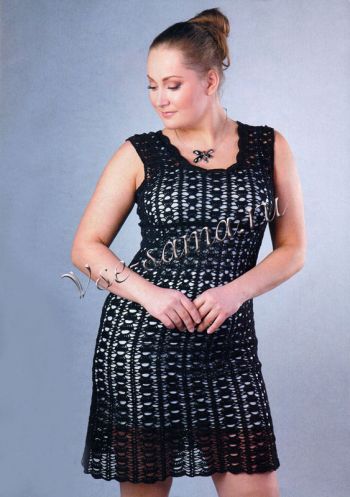 Ажурное черное платье Ажурное черное платье
