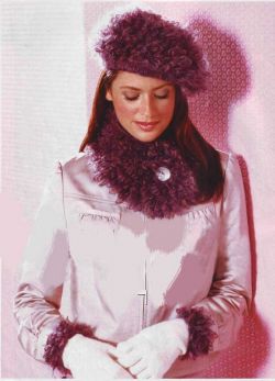 Берет, шарф, манжеты Берет, шарф, манжеты