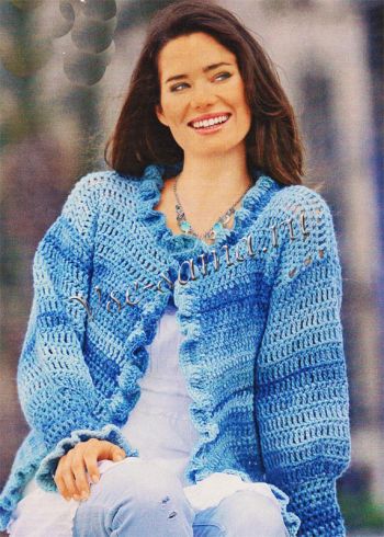 Жакет с планками из рюша Жакет с планками из рюша