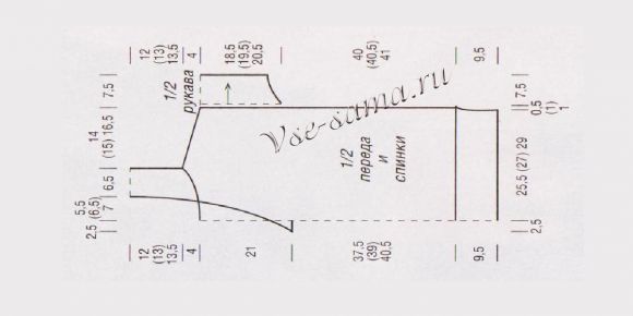 Схема вязания безрукавки Схема вязания безрукавки
