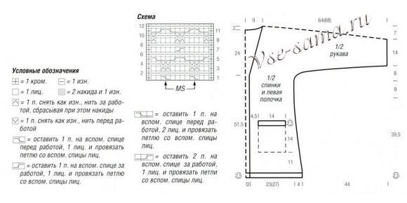 Схема вязания пальто Схема вязания пальто