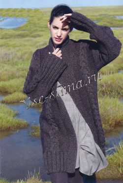 Пальто с широкими планками Пальто с широкими планками