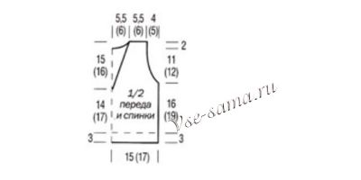 Схема вязания безрукавки Схема вязания безрукавки
