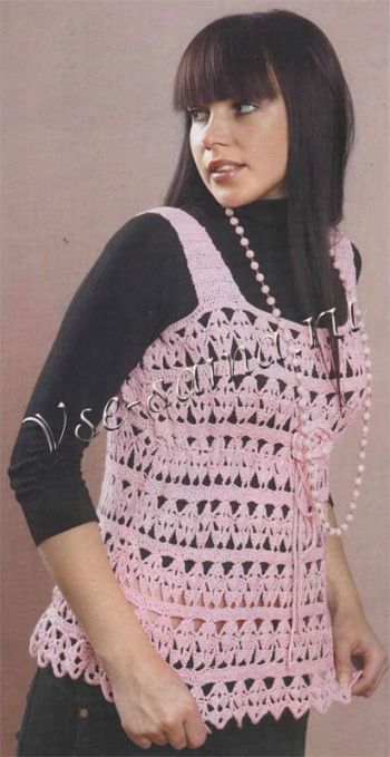 Ажурный топ с цветком Ажурный топ с цветком