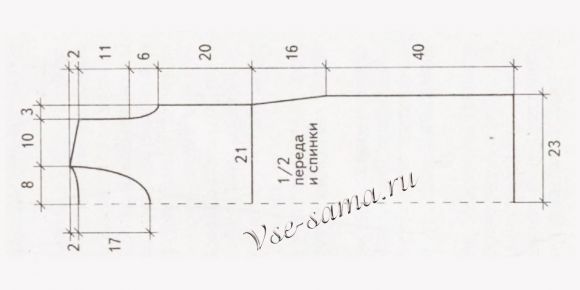 Схема вязания платья Схема вязания платья