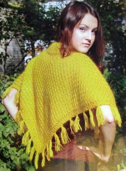 Желтое пончо