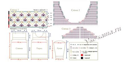 Схема вязания - Платье - Броско Схема вязания - Платье - Броско