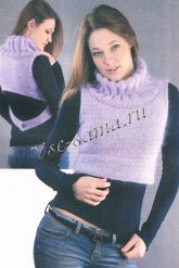 Топ с объемным воротником Топ с объемным воротником