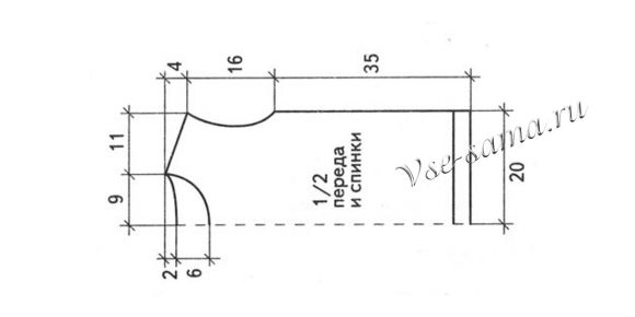 Схема вязания безрукавки Схема вязания безрукавки