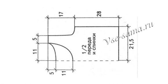 Схема вязания жилета Схема вязания жилета