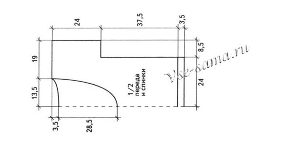 Схема вязания безрукавки Схема вязания безрукавки