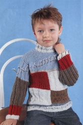 Пуловер с квадратами Пуловер с квадратами