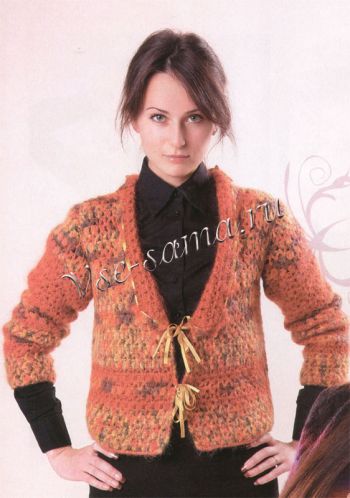 Жакет с завязками из атласной ленты Жакет с завязками из атласной ленты