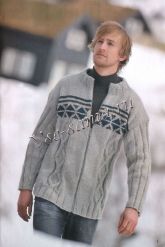 Серый жакет с узором Серый жакет с узором