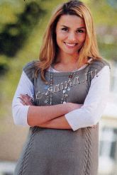 Платье-туника с косами Платье-туника с косами