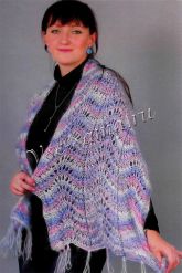 Шаль с волнистым рисунком Шаль с волнистым рисунком