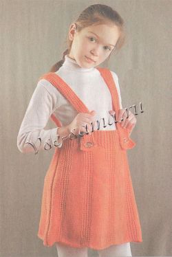 Оранжевая юбка-сарафан Оранжевая юбка-сарафан