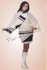 Костюм с контрастной отделкой Костюм с контрастной отделкой