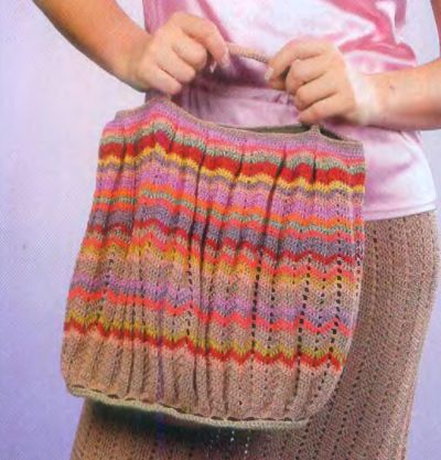 Сумка с узором зигзаг, фото Сумка с узором зигзаг, фото