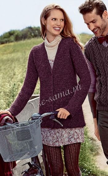 Классический женский кардиган, фото Классический женский кардиган, фото