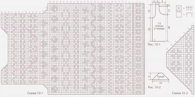 Схема для вязания кофточки Схема для вязания кофточки