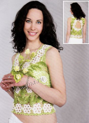 Цветочная кофточка, фото Цветочная кофточка, фото