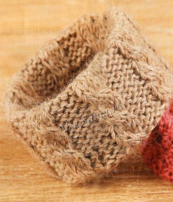 Браслет спицами с узором жгуты, фото Браслет спицами с узором жгуты, фото