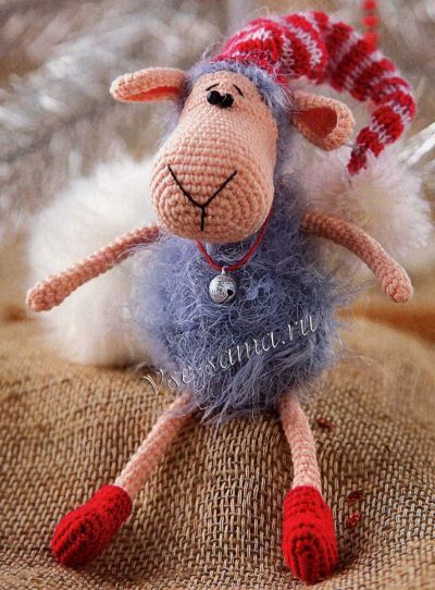 Игрушка - Овечка в колпаке, фото Игрушка - Овечка в колпаке, фото