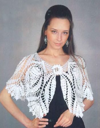 Накидка "Белый танец", фото Накидка "Белый танец", фото