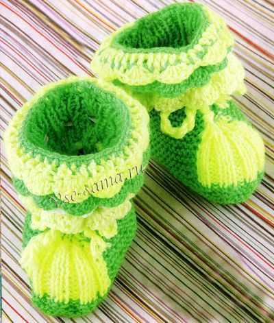 Сапожки с оборками на ребенка, фото Сапожки с оборками на ребенка, фото