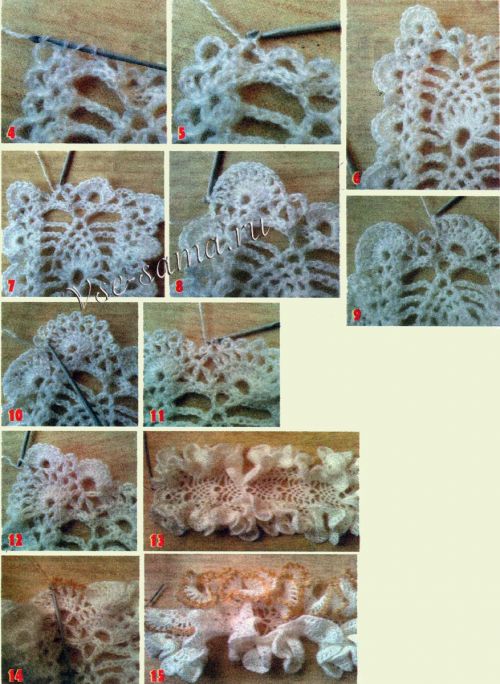 Шарф крючком "Облака", фото 4-15 Шарф крючком "Облака", фото 4-15