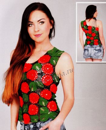 Цветочная майка, фото Цветочная майка, фото