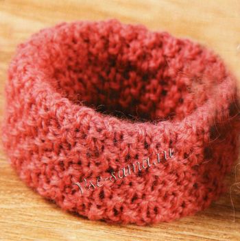 Терракотовый браслет спицами, фото Терракотовый браслет спицами, фото