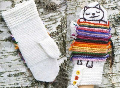 Варежки с кошками, фото Варежки с кошками, фото