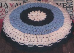 Чехол для пуфа крючком Чехол для пуфа крючком