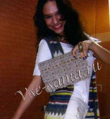 Клатч крючком Прогулка по осени Клатч крючком Прогулка по осени