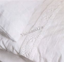 Декорирование пододеяльника ажурной каймой, фото Декорирование пододеяльника ажурной каймой, фото