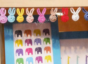 Гирлянда крючком - Зайцы Гирлянда крючком - Зайцы