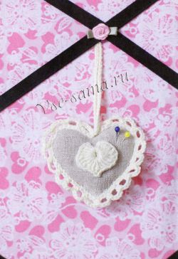 Игольница сердечко, фото Игольница сердечко, фото