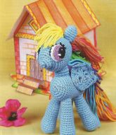 Игрушка крючком - Радужный пони Игрушка крючком - Радужный пони