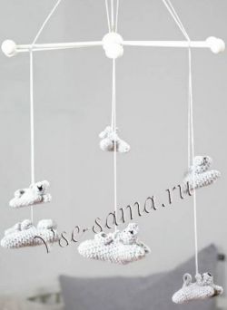 Игрушка мобиль - кошачья семейка, фото Игрушка мобиль - кошачья семейка, фото
