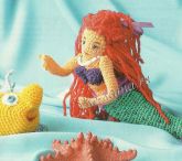 Игрушки крючком - Русалочка Ариэль и Рыбка Флаундер Игрушки крючком - Русалочка Ариэль и Рыбка Флаундер