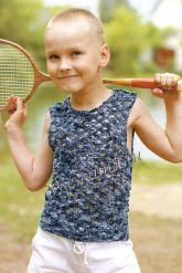 Меланжевая безрукавка для мальчика Меланжевая безрукавка для мальчика